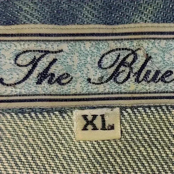 Vintage Hummingbird Denim The Blue Floral Embroidered Barn Chore Jacket - Picture 6 of 7